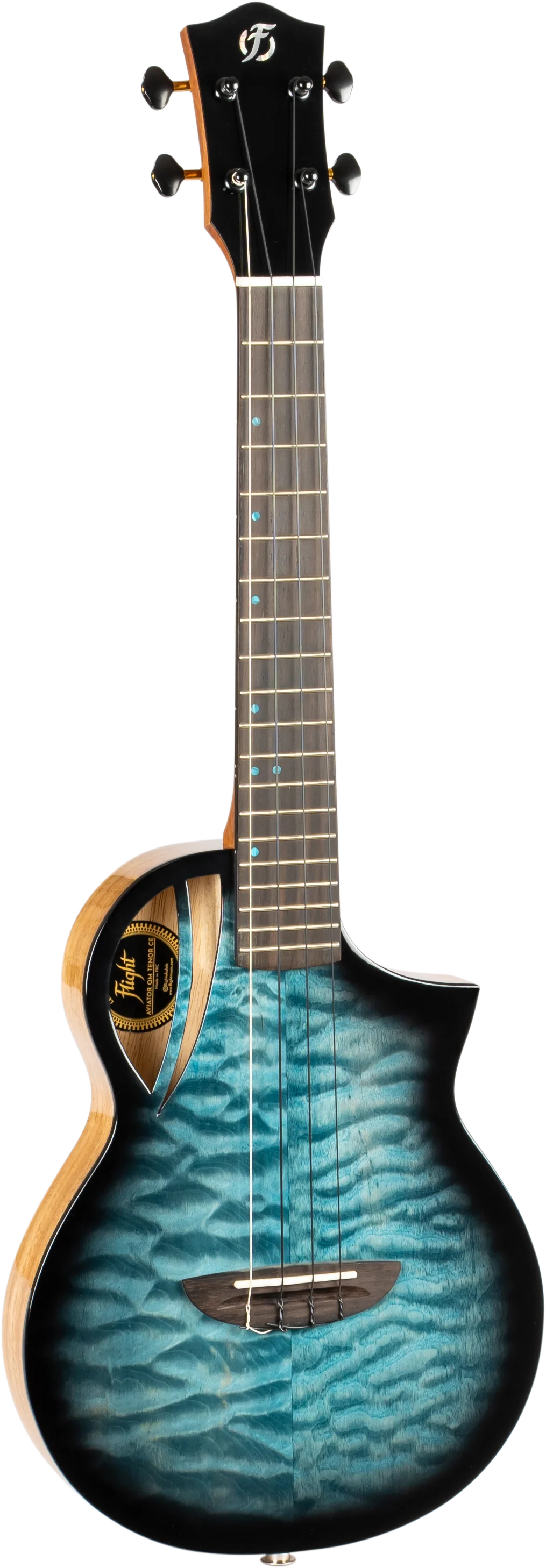 Aviator Quilted Maple Tenor Ukulele CE   
